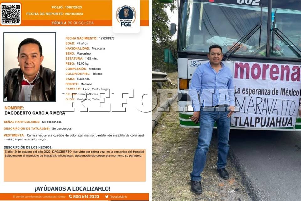 Hallan muerto a líder de Morena en Maravatío, Michoacán