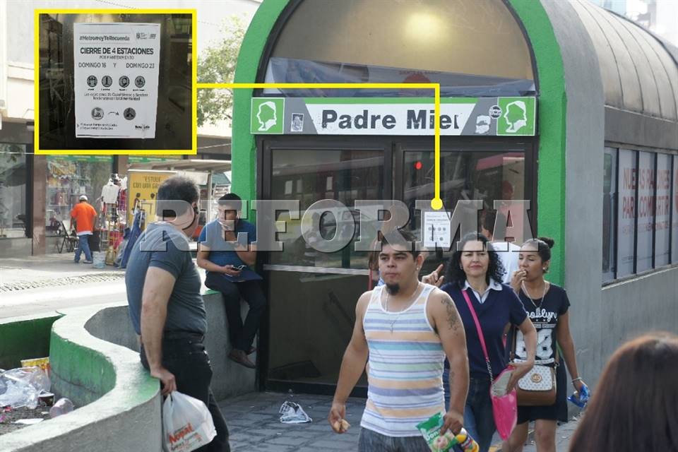 Molesta a usuarios que Metrorrey cierre cuatro estaciones