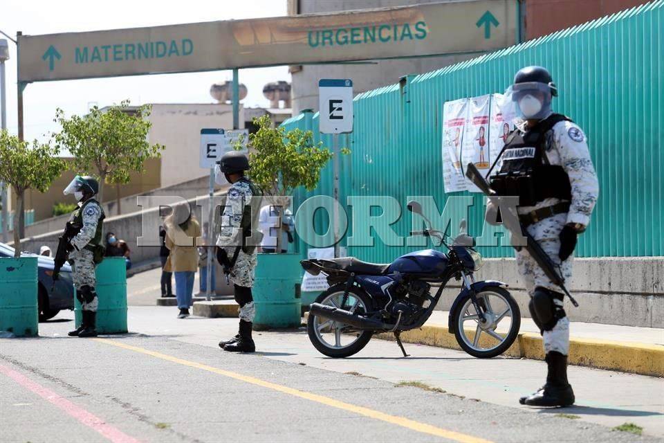 Refuerza GN vigilancia en hospitales de Texcoco