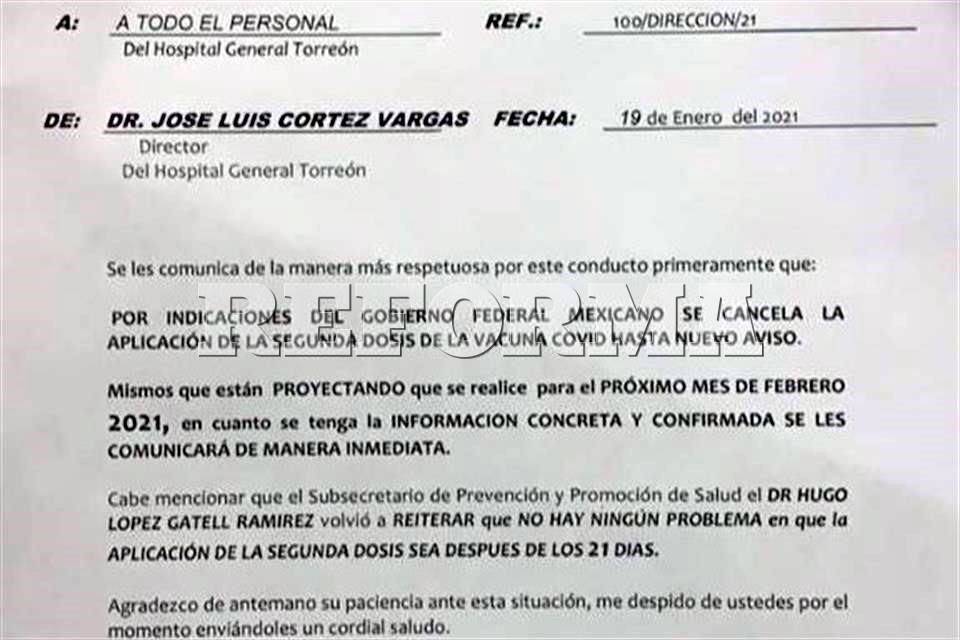 Pega a médicos en Coahuila desfase de vacunas de Pfizer