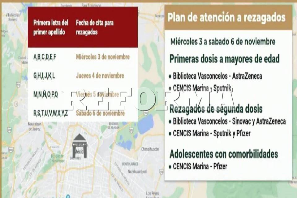 Anuncia CDMX vacunación para rezagados