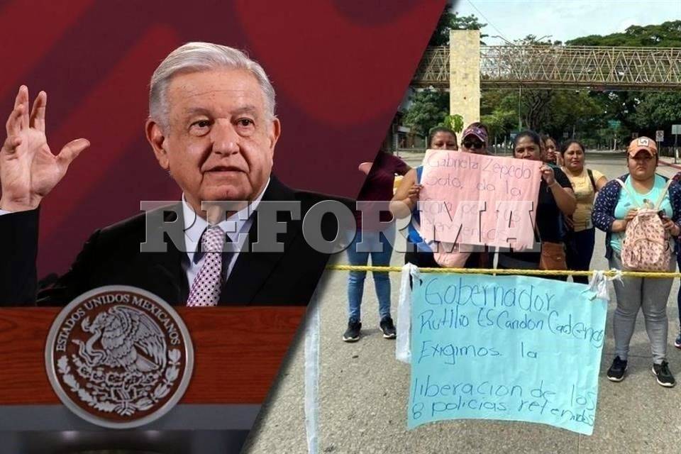 Desinforma AMLO, acusan familiares de policías plagiados